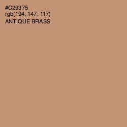 #C29375 - Antique Brass Color Image